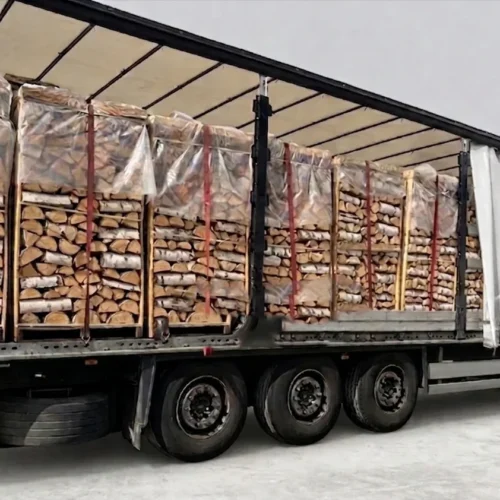 Carico camion di legna da ardere – Faggio – 30/33 cm – essiccata in cella – Pallet da 2 steri